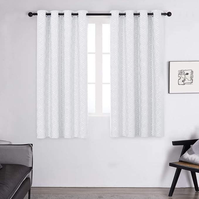Deconovo Room Darkening Curtains, Thermal Window Panels, 2 Panels, - Image 2