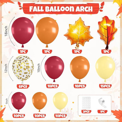 Fall Balloon Arch Kit, Thanksgiving Balloon Garland - Image 2