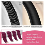 WENNALIFE Tape in Hair Extensions Human Hair Light Burgundy Tape in Extensions, 10pcs 30g 20 inch Remy Invisible Tape Ins Straight Colored Soft Real Human Hair Tape in Extensions Refill Set Extensions