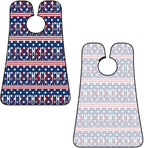 Ultimate Shaving Bib, Beard Trimming Apron with Hair Catcher, Baseball Sport American Flag