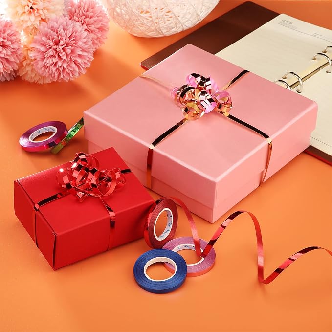 Shappy 15 Rolls Curling Ribbon 1/5" Wide x 11 Yards Total 165 Yards Balloon - Image 7