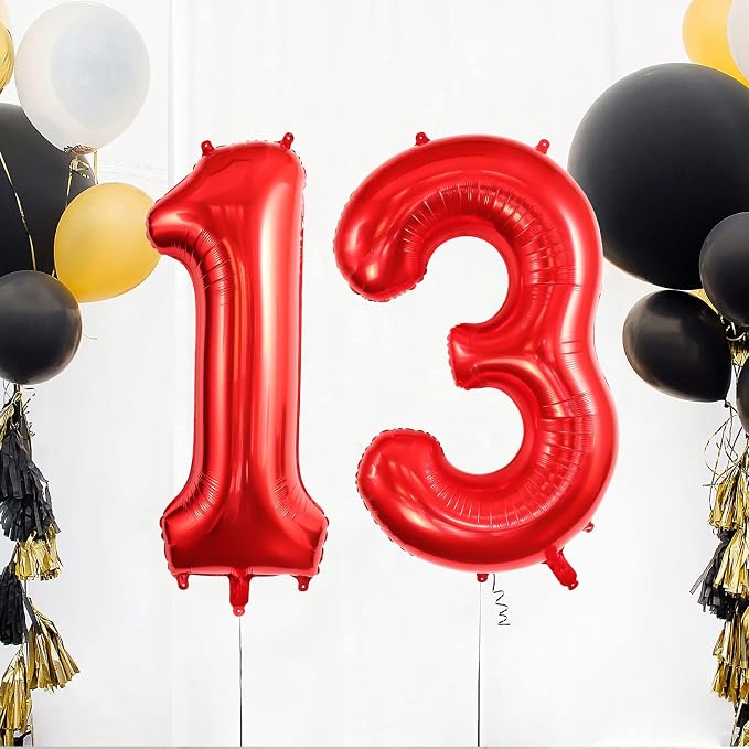 13 Balloon Numbers, Large 13 or 31 Foil Balloons, Big Number Balloon 40 Inch - Image 5