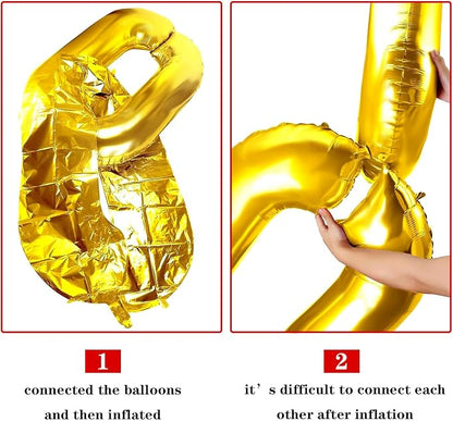 Foil Chain Balloons Jumbo Chain Balloons - Image 3