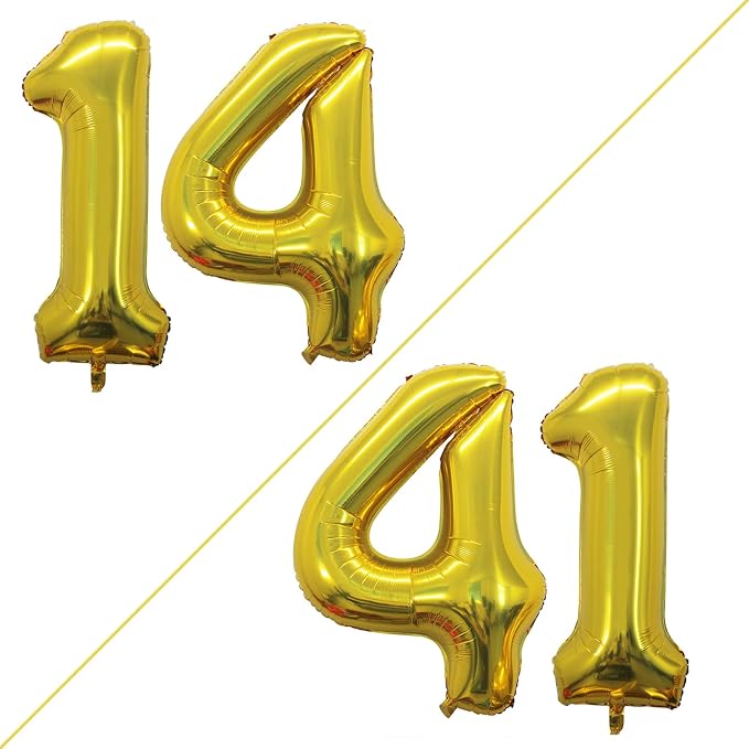 Number 14 Balloons for 14th Birthday Sweet 14 Party Decorations, 42 Inch Jumbo - Image 2
