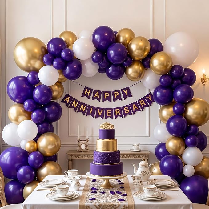 100PCS 5 Inch Small Dark Purple Balloons - Image 4