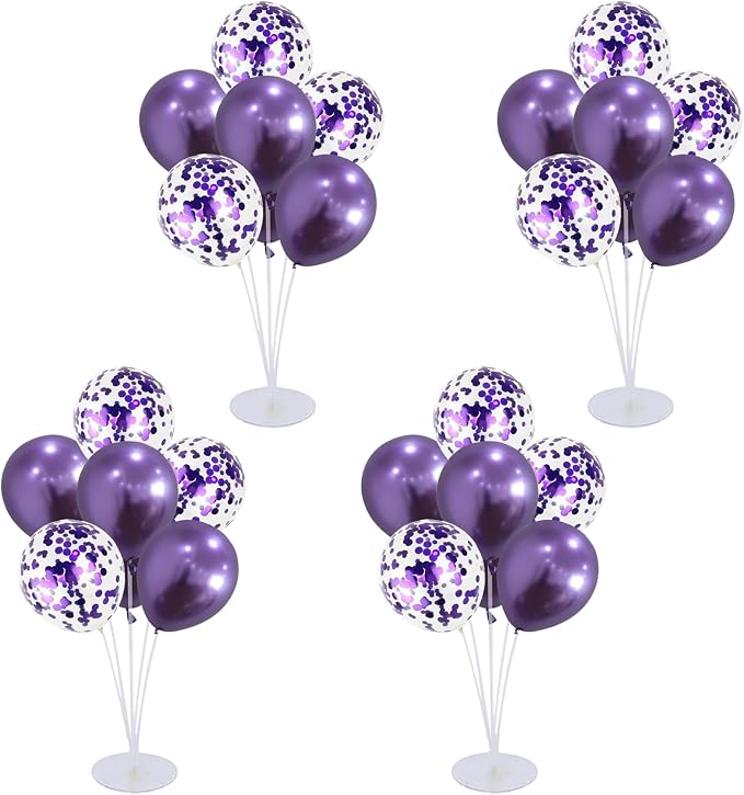 4 Set Balloon Stand Kit for Table Centerpieces by LOBUBT