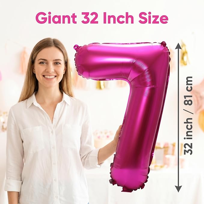 YPSelected 32 Inch Large Foil Helium Number Balloon Birthday Wedding Party 0-9 - Image 5