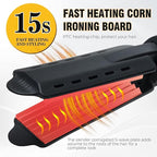 2 Inch Hair Crimper for Volumizing & Textured Styles, Ceramic Crimping Iron with Anti-Static Technology, 4 Adjustable Heat Settings 300°F-450°F, 110-240V Travel Hair Styling Tool for Women
