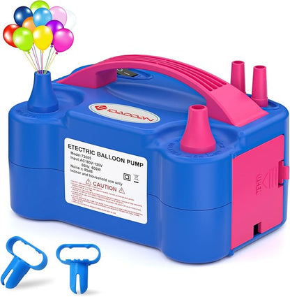 IDAODAN Electric Balloon Pump, Portable Electric Balloon Blower Machine by IDAODANBalloonArchStandDecorations