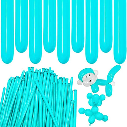Teal Long Balloons Premium 260 Twisting Balloons Animals Magic by ZBYDNG