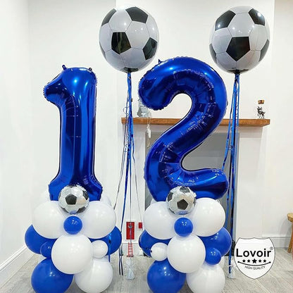 Navy Blue 21 Number Balloons, 40 Inch Giant Number 21 Balloons Foil Mylar - Image 6