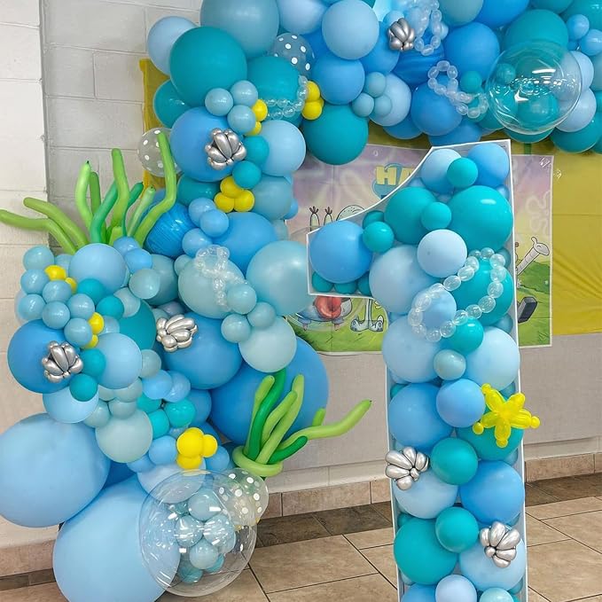Teal Blue Clear Balloon - Image 7