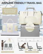 Gym Bag Womens,Travel Duffel Carry on Bag Sport Tote Bag Weekend Overnight Bag