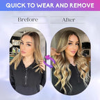 Blonde Clip in Hair Extensions Real Human Hair, 16 Inch 90g Natural Human Hair, Remy Human Hair Extensions Cip ins for Women 8pcs Per Set #16/22 Light Blonde Highlighted Golden Blonde