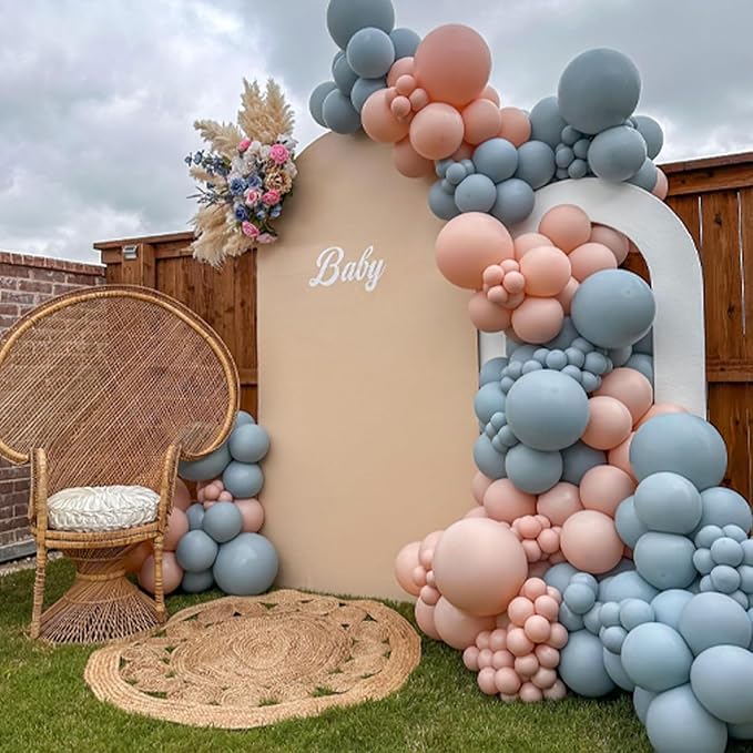 Dusty Blue Balloons 12 inch, Gender Reveal, Baby Shower, Birthday Party - Image 7