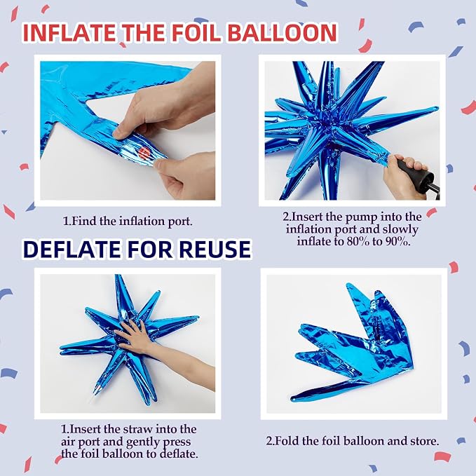 Red White and Blue Balloon Garland Arch Kit - Image 4