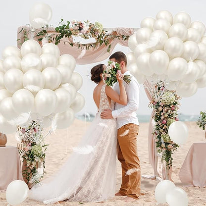 Pearl White Balloons 12 inch - Image 7