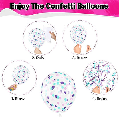 Dog Paw Balloons Set 60 Pcs 12 Inch Pink Purple Blue Balloons Puppy Paw Print - Image 7