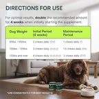 Wuffes Advanced Dog Hip and Joint Supplement with Glucosamine, Chondroitin, Omega 3, MSM, and Green Lipped Mussel, (Pack of 2, Small & Large Breed)
