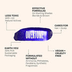 Overtone Semi Permanent Hair Color Conditioner, Vivid Violet, 8 oz, Nourishing, Damage-Free, Color Depositing Mask for All Hair Types with Shea Butter & Coconut Oil, Vegan & Cruelty-Free