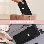 Hot Tools Organizer Heat Resistant Mat Case Hair Tools Holder Travel Bag Portable Hair Styling Tools Cover Pouch for Curling Iron,Flat Iron,Hair Straightener (Black)