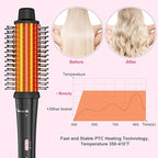 5 in 1 Curling Wand Set with Thermal Brush & Ceramic Barrels (0.35"-1.25"), Instant Heat Up, Dual Voltage Hair Curler, Perfect for Long Short Hair, and All Hair Types, Gift for Women