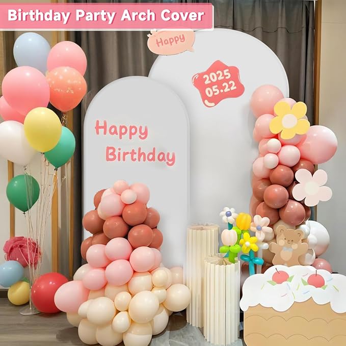 Hemmotop Stretchy Arch Backdrop Cover Set, 7.2 ft and 6 ft | Spandex, 2 Sided - Image 8