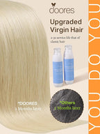 DOORES Tape in Hair Extensions Human Hair, Bleach Blonde 12 Inch 40g 20pcs, Hair Extensions Tape in Real Human Hair Straight Natural Remy Hair Skin Weft