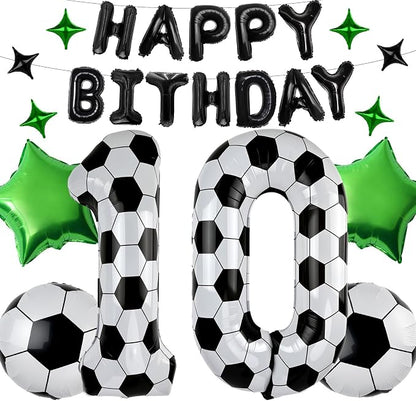 40 Inch Soccer Number 10 Balloon Set, Soccer Birthday Party Decorations | by Unknown