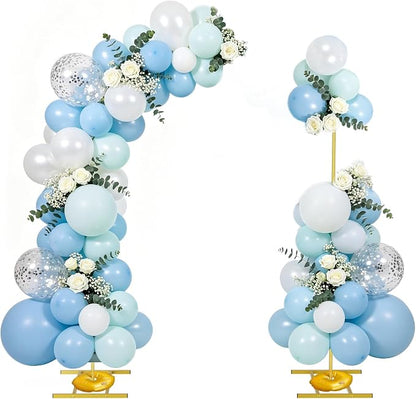 EMART Balloon Arch Stand with 2 Golden U-shaped Water Bag & 4 Reusable Ground by EMART