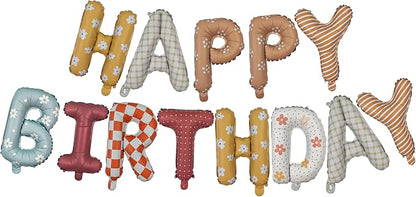 Happy Birthday Balloon Banner 16 in Happy Birthday Letter Balloons | Fabric by Exquisitehighqualitypartydecorationstomeetyoureveryneed%EF%BC%81