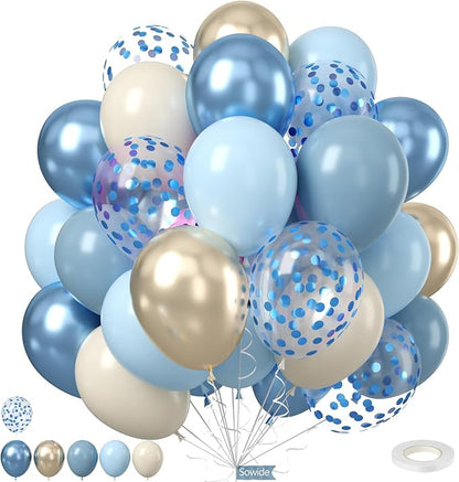 Dusty Baby Blue Balloons by Sowide