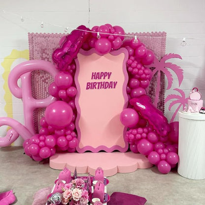 Hot Pink Balloons 12 inch, Hot Pink Latex 50pcs Party Balloons | Wedding - Image 6