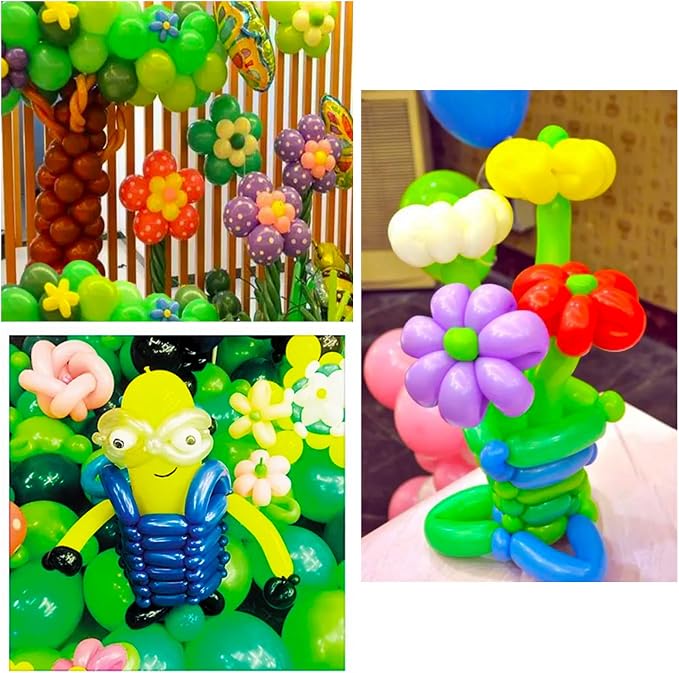 Purple 260 long Balloons 100 Pack Purple Modeling Long Magic Balloons - Image 6