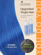 DOORES Human Hair Extensions Tape in, Blue Tape in Hair Extensions 18 Inch 10pcs 25g, Tape in Hair Extensions Real Hair Extensions Straight Hair