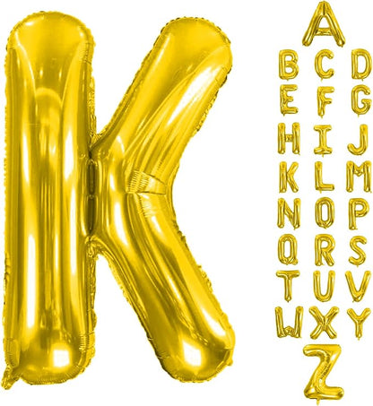 Letter Balloons Gold 40 Inch K Large Giant Big Foil Mylar Balloon | by Unknown