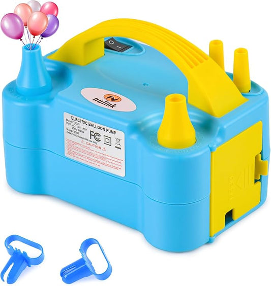 Balloon Pump Electric Portable Dual Nozzle | Air Pump by NuLink