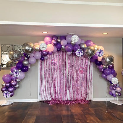 Purple Balloons Set 60 Pcs Dark Purple and Silver Balloons 12 Inch Royal Purple - Image 6