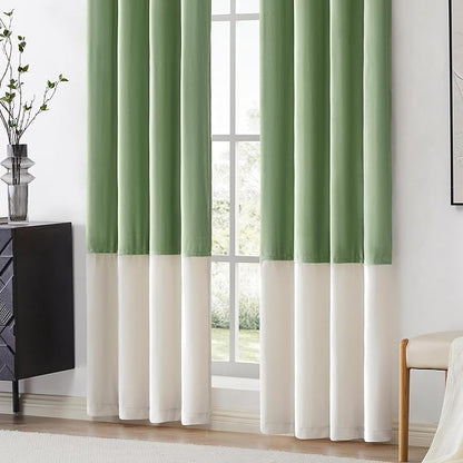 BULBUL Luxury Two Tone Velvet Curtains 120 inch - Image 4