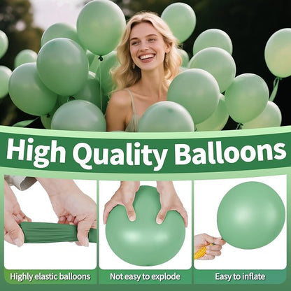 200pcs Sage Green Balloons 5 Inch, Small Mini Latex Balloons - Image 3