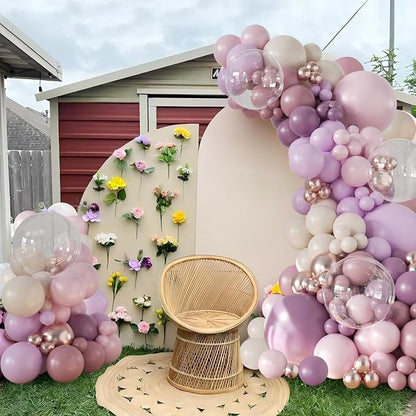 Pink and Purple Balloon Arch Kit - Image 2