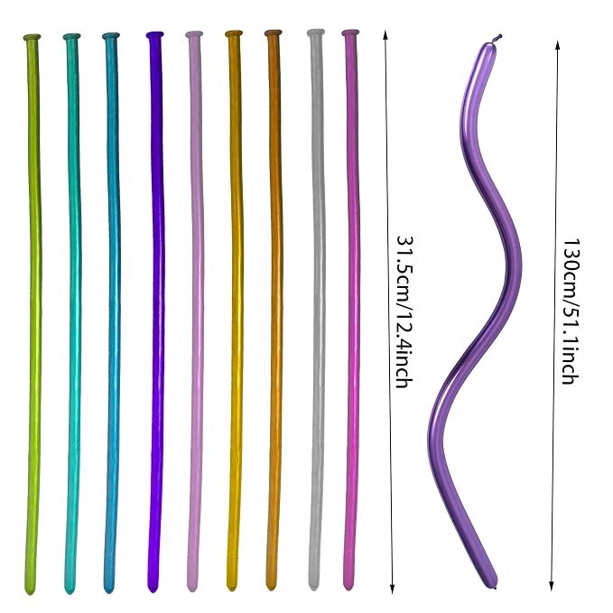LXZFCRG 100pcs 260 Long Balloons Kit - Image 4