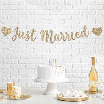 Pre-Strung Just Married Banner - Image 7