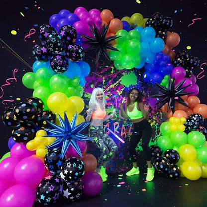185Pcs Neon Balloons Arch Garland Kit - Image 6