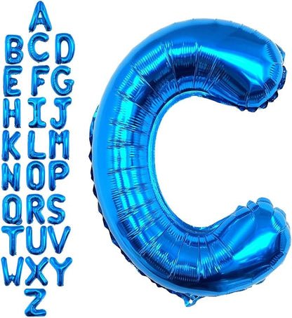 40 Inch Blue Letter C Balloons, DIY Phrase Foil Alphabet Letter C Balloons DIY by LHOAVWE