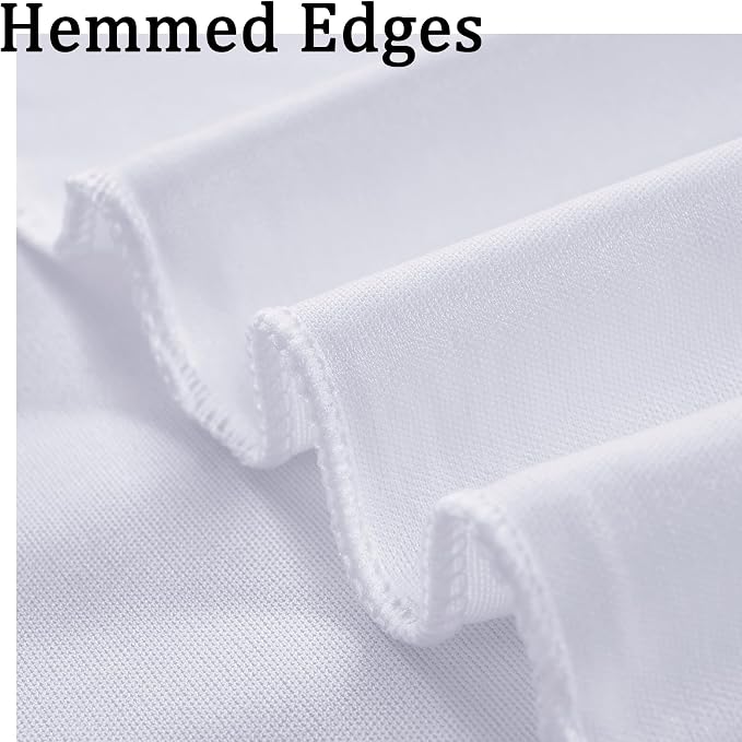 40ftx8ft Wrinkle Free White Backdrop Curtains - Image 5