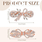 Geyoga 6 Pieces Vintage Hair Barrettes for Women Retro Flower French Pearl Crystal Rhinestones Clips Hair Pins for Women Styling Accessories(Cute Style)