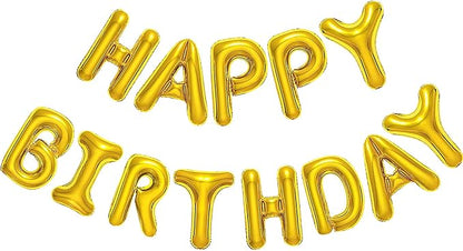 CANREVEL Happy Birthday Banner Decorations + Sign Balloons, by CANREVEL