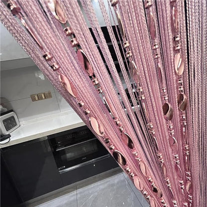 ave split 100cmX200cm Decorative Door String Curtain Beads Wall Panel Fringe by avesplit