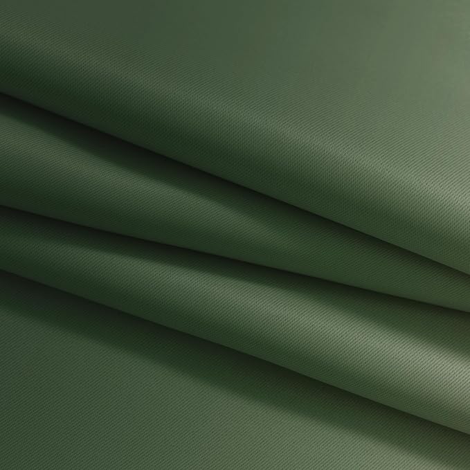 Yakamok Ombre Curtains Sage Green and Greyish White - Image 7